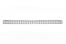Spirál, fém, 3:1, 8 mm, 70 lap, GBC "WireBind", fekete