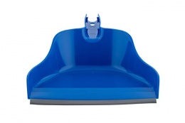 Szemeteslapát, gumiéllel, BONUS "Handrix HACCP", kék