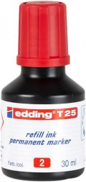 Utántöltő alkoholos markerhez, EDDING "T25", piros