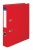 Iratrendező, 50 mm, A4, PP/karton, élvédő sínnel, VICTORIA OFFICE, "Basic", piros